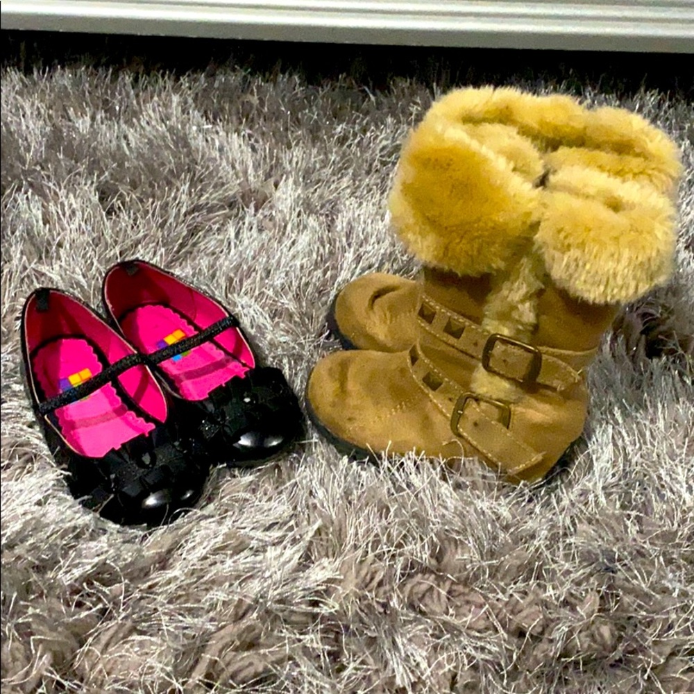 Bundle of baby girls boots and ballets